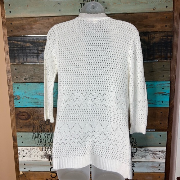 Knit Minded Loose Knit Open Front Cardigan S - Picture 10 of 14